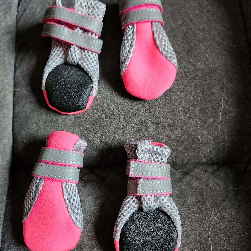 Dog Booties Hot Pink Large